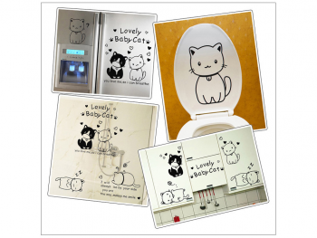 stickere-pisici-lovely-baby-cat-5007