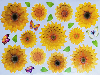 Stickere flori, Folina, floarea soarelui