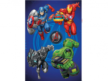 Stickere Supereroi Avengers Mech Strike, Komar, planşă de 50x70 cm