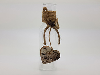 Sticluţă decorativă, Folina, model Inimă, 15 cm înălţime