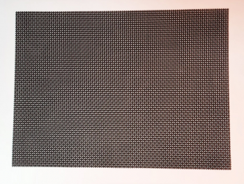 Set 4 bucăţi Suport farfurie masă Nora negru, din PVC, 45 x 31 cm