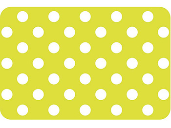 Suport farfurie masă Venito, d-c-fix, PVC, imprimeu buline, galben, 29 x 44 cm