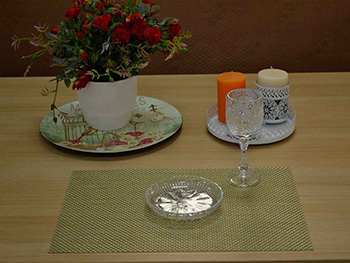 Suport farfurie masă Sol, Folina, auriu, 45 x 31 cm