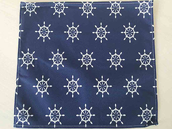 Set 6 Suport farfurie textil, Folina, albastru inchis, 42 x 30 cm