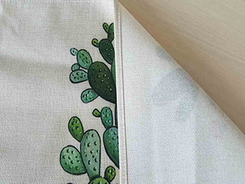Set 6 Suport farfurie textil, Folina, imprimeu cu cactus, multicolor, 42 x 30 cm
