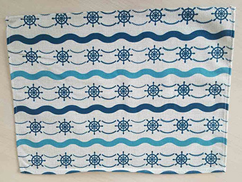 Set 6 Suport farfurie textil, Folina, imprimeu cu tematică marină, 42 x 30 cm suport-farfurie-textil-imprimat-valuri-8487
