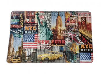 Suport farfurie Times Square, d-c-fix, din pvc multicolor, 29x44cm