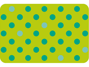 Suport farfurie masă Venito, d-c-fix, imprimeu buline, verde, 29 x 44 cm