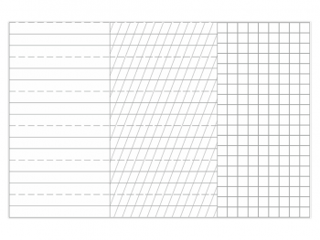 Folie tablă şcolară, Aslan, whiteboard cu liniatură tip 1, tip 2 şi matematică, 130x200 cm