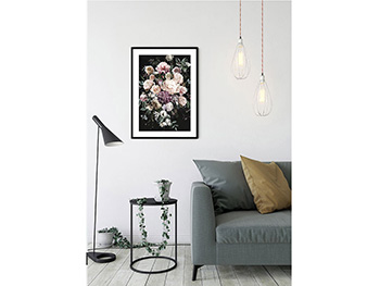 Tablou floral clasic Charming Bouquet, Komar Art Poster, in rama alba, 40x50 cm