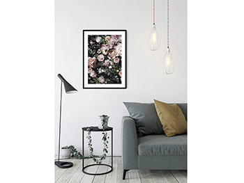 Tablou floral Charming Wild, Komar Art Poster, în ramă albă, 40x50 cm