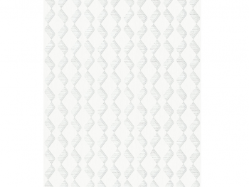 Tapet alb cu model geometric argintiu, Marburg Villa Romana 33651