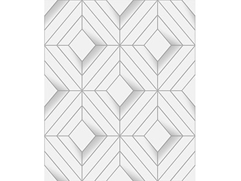 Tapet modern alb, Ugepa, model geometric cu linii argintii, Galactik L61400