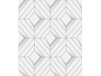 Tapet modern alb, Ugepa, model geometric cu linii argintii, Galactik L61400