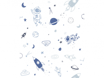 Tapet cameră copii, Cosmos albastru, Marburg Little Adventures 45848
