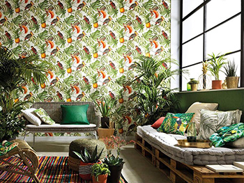 Tapet floral, Erismann, design exotic, Profi Selection 630207