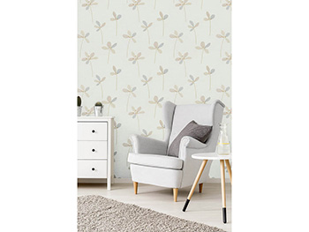 Tapet floral Casual Chic Novara, PS International, culoare bej, dimensiune tapet 53x100 cm