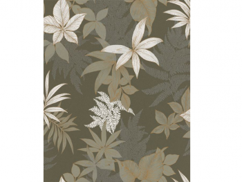 Tapet floral maro taupe, Grandeco A48202