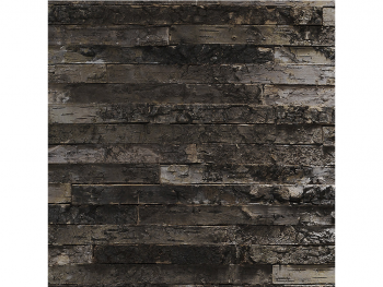 Fototapet Birkenrinde, Komar, imitaţie zid de lemn gri închis cu aspect vintage, 368 x 254 cm