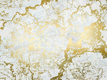 Fototapet Marbelous, Komar, imitaţie marmură gri cu accente metalice aurii, 400x280 cm