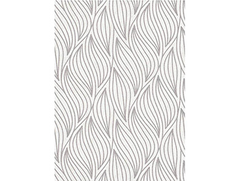 Tapet modern alb cu model geometric argintiu, Carat 1006314