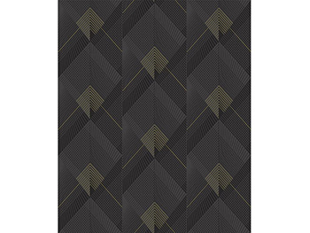 Tapet modern negru, Ugepa, model geometric, Galactik L96709