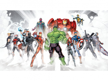 Fototapet Supereroi Marvel, Komar, Avengers Unite, 500x280 cm