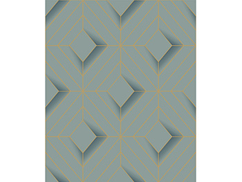Tapet modern vernil, Ugepa, model geometric cu linii aurii, Galactik L61401