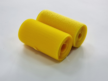 Set bandă arici, Velcro fără adeziv, benzi Hook and Loop, set bandă cu scai și puf ideală pentru cusut, role cu lățimea de 10cm - culoarea galbenă